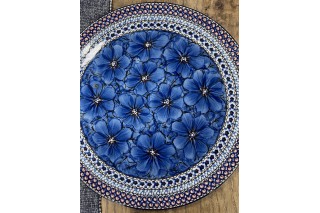 D53 Bunzlau Pizzabord Unikat U408M 33 cm D53 Pizzaborden